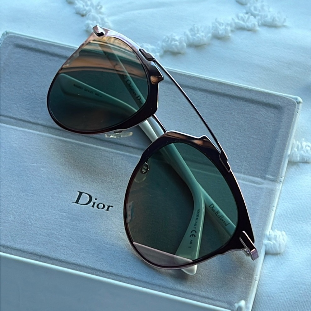 Authentic Dior Sunglasses light pink metal frame.